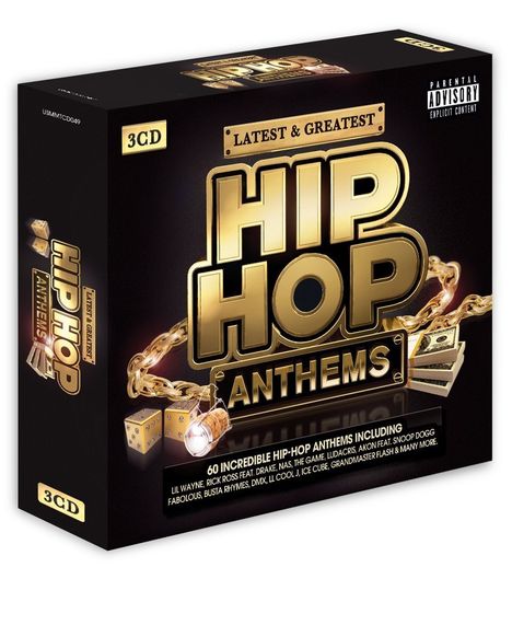 Hip Hop Anthems - Latest &amp; Greatest, 3 CDs