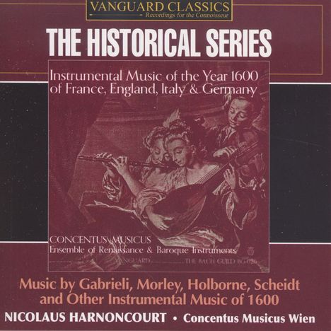 Instrumental Music of 1600, CD