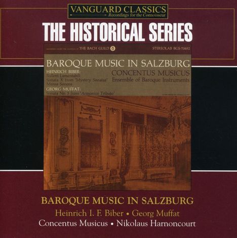 Barockmusik in Salzburg, CD