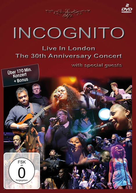 Incognito: Live In London: The 30th Anniversary Concert 2009, 2 DVDs