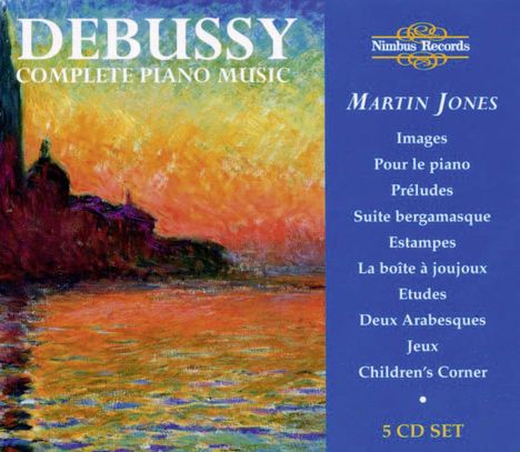 Claude Debussy (1862-1918): Sämtliche Klavierwerke, 5 CDs