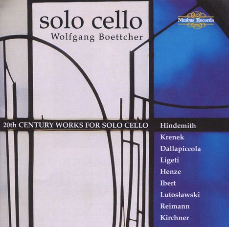 Wolfgang Boettcher - 20th Century Works für Cello solo, CD