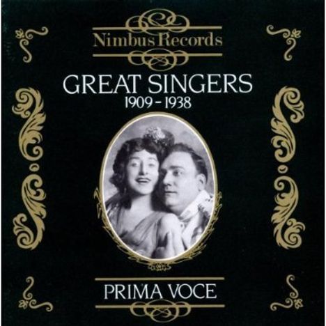 Great Singers 1909-1938, CD