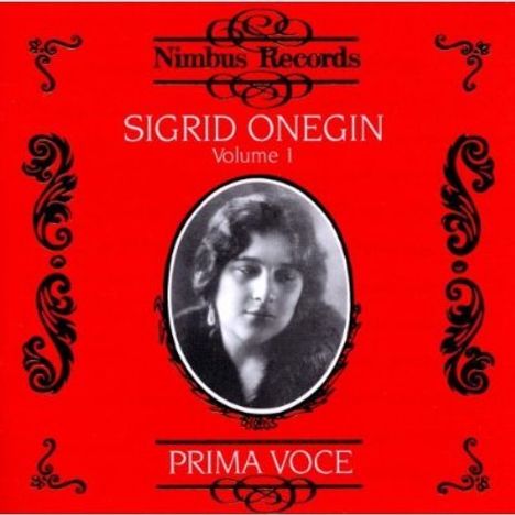 Sigrid Onegin singt Arien &amp; Lieder, CD