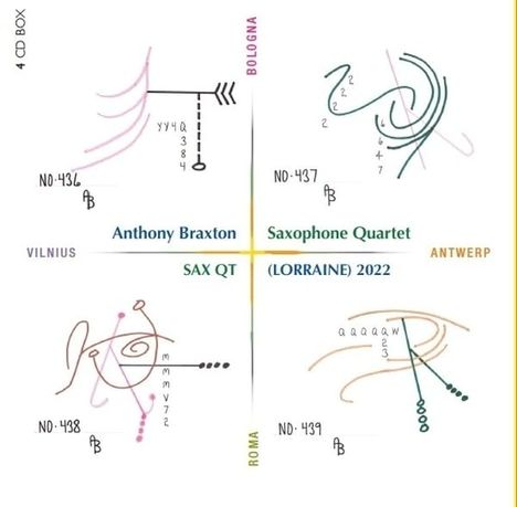 Anthony Braxton (geb. 1945): Sax Qt (Lorraine), 4 CDs