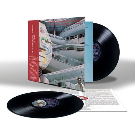 "The Alan Parsons Project - I Robot", "Half-Speed Mastering". Zwei Schallplatten und ein futuristisches Cover-Design.