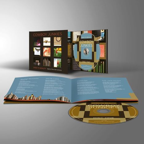 CD-Cover "Cowboy Junkies – Open to Beauty". Innencover mit Bildern, Texten und zwei CDs.