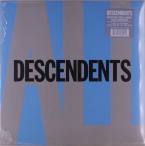 Auf grauem Hintergrund steht groß "ALL DESCENDENTS". Ein Aufkleber informiert über neu gemasterte Versionen.