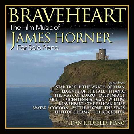 Filmmusik: Braveheart: The Film Music Of James Horner For Solo Piano, CD
