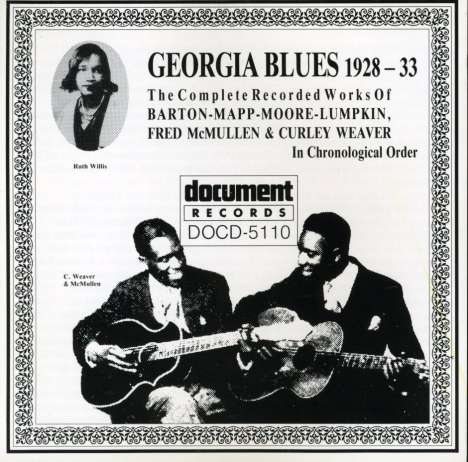 Georgia Blues 1928-1933, CD