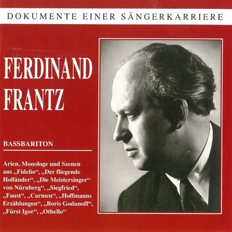 Ferdinand Frantz singt Arien, CD