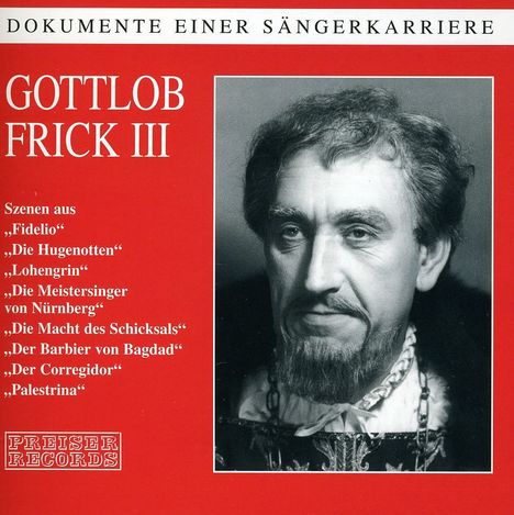 Gottlob Frick III, CD