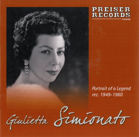 Giulietta Simionato singt Arien & Lieder, CD