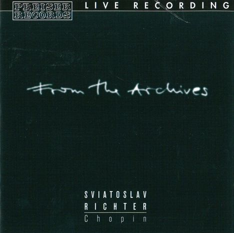 Svjatoslav Richter spielt Chopin - "From the Archives", CD