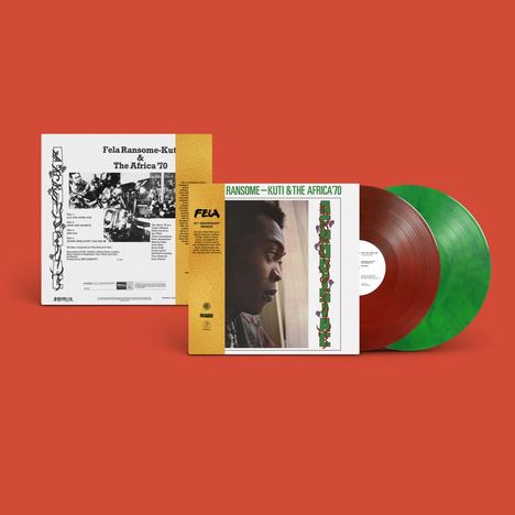 Fela Kuti: Fela's Afrodisiac (50th Anniversary Edition) (Reissue) (Red &amp; Green Marbled Vinyl) (45 RPM), 2 LPs