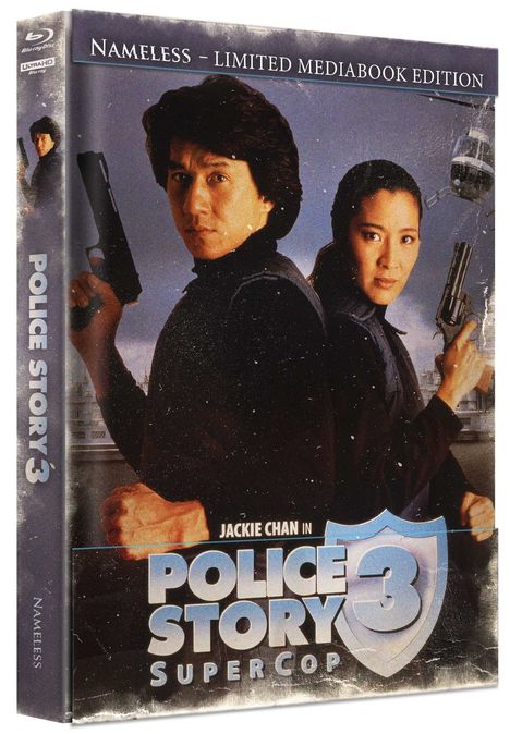 Police Story 3 (Ultra HD Blu-ray &amp; Blu-ray im Mediabook), 1 Ultra HD Blu-ray und 2 Blu-ray Discs