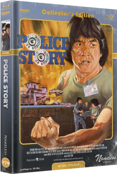 Police Story 1 (Ultra HD Blu-ray &amp; Blu-ray im Mediabook), 1 Ultra HD Blu-ray und 1 Blu-ray Disc