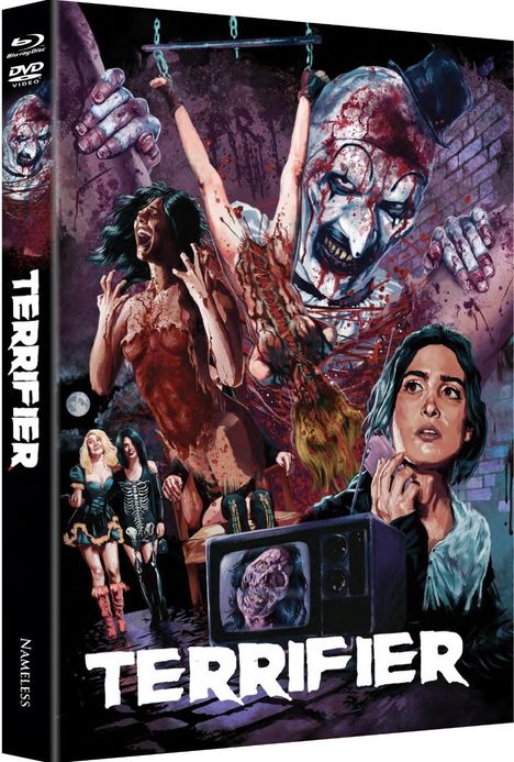 Terrifier (Blu-ray im Mediabook), 1 Blu-ray Disc und 1 DVD