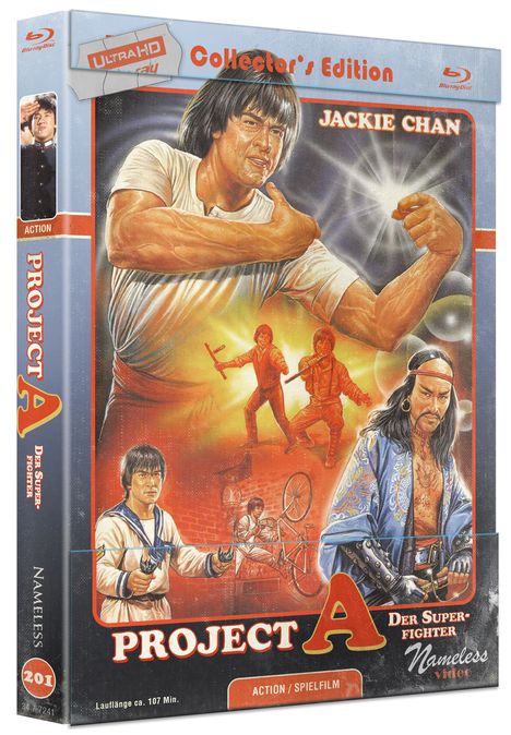 Collector's Edition, Jackie Chan in verschiedenen Action-Posen auf einem farbenfrohen Cover.