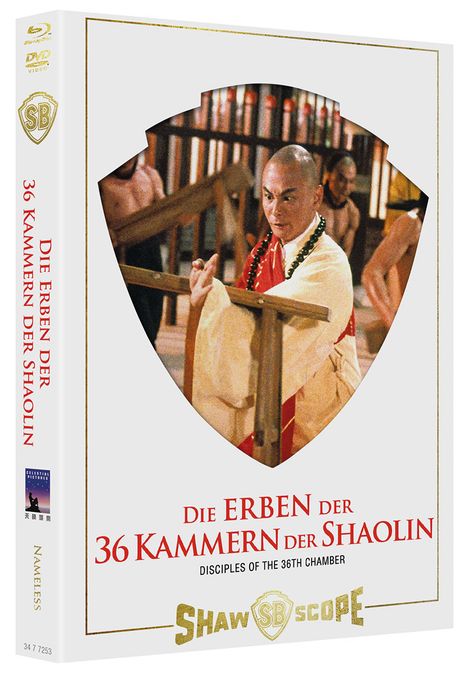 Die Erben der 36 Kammern der Shaolin (Blu-ray & DVD im Mediabook), 1 Blu-ray Disc und 1 DVD
