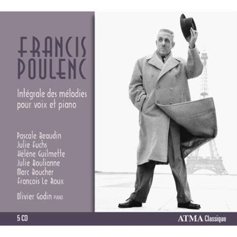 Francis Poulenc (1899-1963): Sämtliche Lieder, 5 CDs