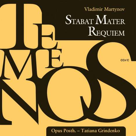 Vladimir Martynov (geb. 1946): Requiem, CD