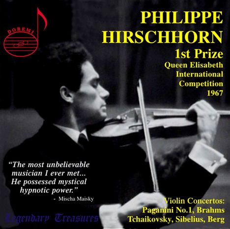 Philippe Hirschhorn spielt Violinkonzerte, 3 CDs