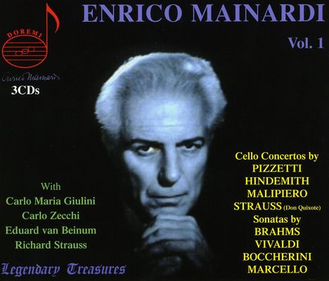 Enrico Mainardi - Legendary Treasures Vol.1, 3 CDs