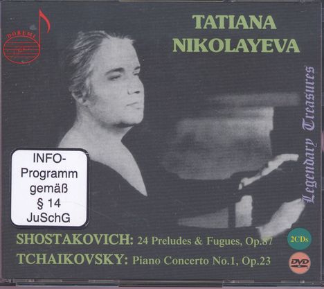 Tatiana Nikolayeva - Legendary Treasures Vol.1, 2 CDs und 1 DVD