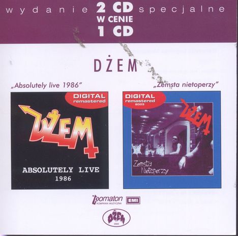 Dżem: Absolutely Live 1986 / Zemsta Nietoperzy, 2 CDs