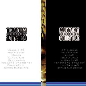 Throbbing Gristle: Mutant TG, CD
