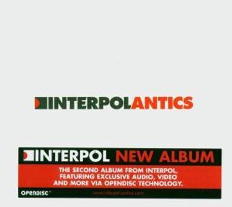 Interpol: Antics, CD