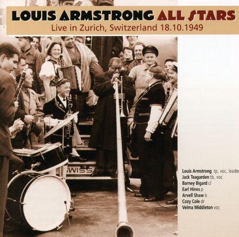 Louis Armstrong (1901-1971): Live In Zurich, Switzerland 18.10.1949, CD