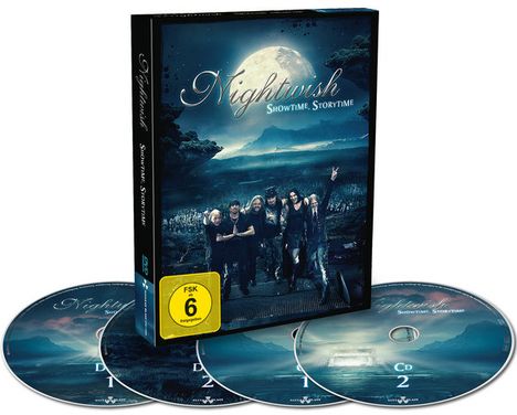 Nightwish: Showtime, Storytime (2DVD + 2CD), 2 DVDs und 2 CDs