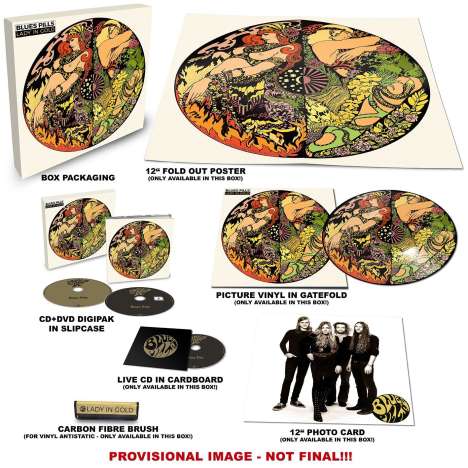 Blues Pills: Lady In Gold (Limited Edition Box Set) (Picture Disc), 1 LP, 2 CDs und 1 DVD