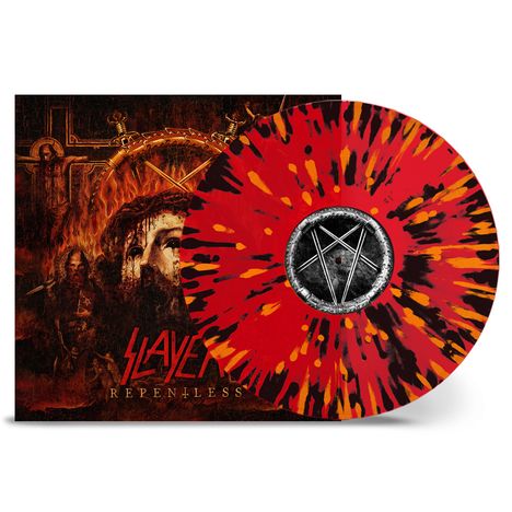 Slayer: Repentless (Limited Edition) (Transparent Red W/ Solid Orange &amp; Black Splatter Vinyl), LP