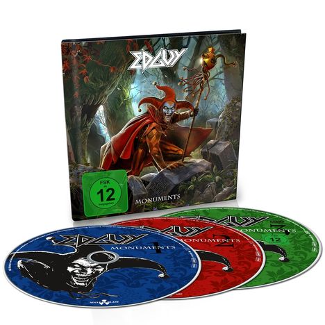 Edguy: Monuments, 2 CDs und 1 DVD