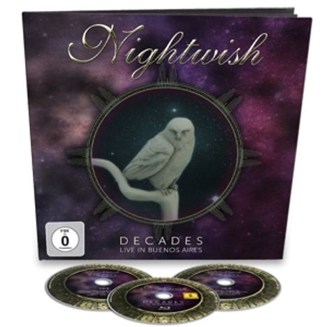 Nightwish: Decades: Live In Buenos Aires (Limited Earbook), 2 CDs und 1 Blu-ray Disc