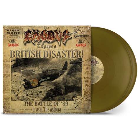 Exodus: British Disaster: The Battle Of '89 (Live At The Astoria) (Gold Vinyl), 2 LPs