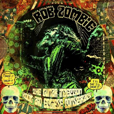 Rob Zombie: The Lunar Injection Kool Aid Eclipse Conspiracy (Limited Edition) (Yellow/Green/Black Inkspot Splattered Vinyl), LP