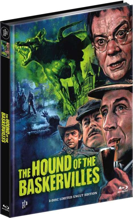 The Hound of the Baskervilles (1983) (Blu-ray &amp; DVD im Mediabook), 1 Blu-ray Disc und 1 DVD