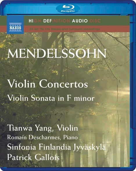 Felix Mendelssohn Bartholdy (1809-1847): Violinkonzert op.64, Blu-ray Audio