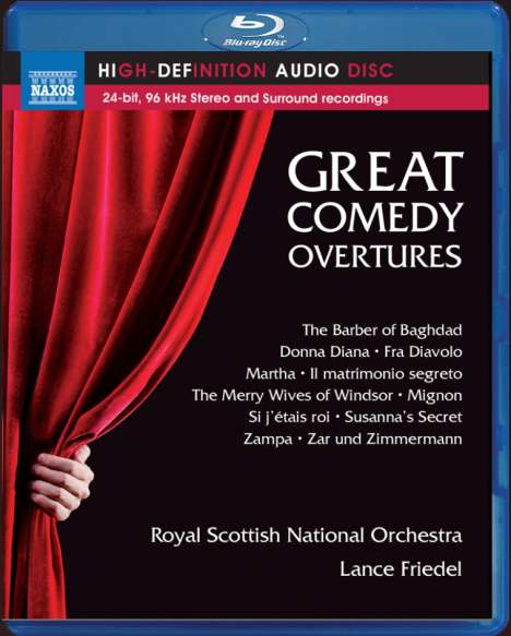 Royal Scottish National Orchestra - Great Comedy Overtures, Blu-ray Audio