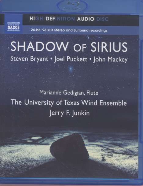 Joel Puckett (geb. 1977): Konzert für Flöte, Bläser &amp; Percussion "Shadow of Sirius", Blu-ray Audio