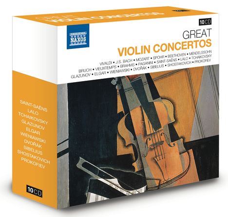 Great Violin Concertos, 10 CDs