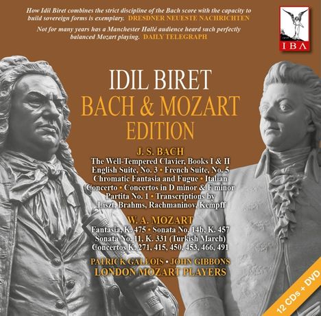 Idil Biret - Bach &amp; Mozart Edition, 12 CDs und 1 DVD
