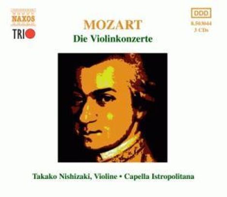 Wolfgang Amadeus Mozart (1756-1791): Violinkonzerte Nr.1-5, 3 CDs