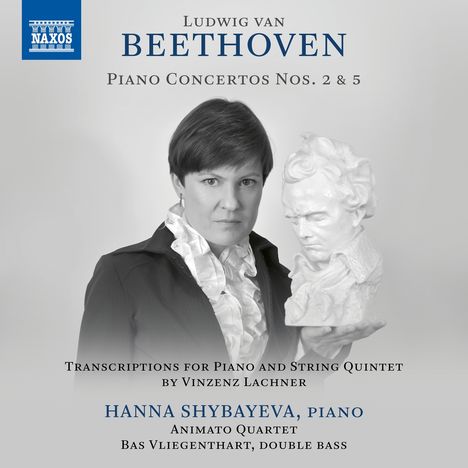 Ludwig van Beethoven (1770-1827): Klavierkonzerte Nr.2 &amp; 5 (für Klavier &amp; Streichquintett arrangiert von Vinzenz Lachner), CD