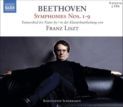 Ludwig van Beethoven (1770-1827): Symphonien Nr.1-9 (Klavierfassung von Franz Liszt), 5 CDs