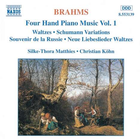 Johannes Brahms (1833-1897): Klaviermusik zu 4 Händen Vol.1, CD